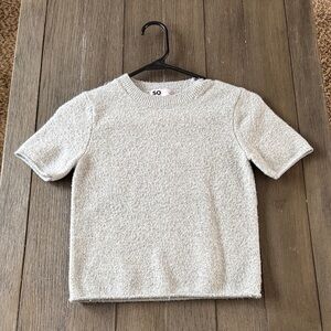 SO Soft Textured White Knit Top
